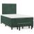 Pat box spring cu saltea, verde închis, 120x190 cm, catifea GartenMobel Dekor