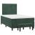 Pat box spring cu saltea, verde închis, 120x190 cm, catifea GartenMobel Dekor