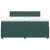 Pat box spring cu saltea, verde închis, 200x200 cm, catifea GartenMobel Dekor