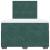 Pat box spring cu saltea, verde închis, 120x190 cm, catifea GartenMobel Dekor