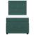 Pat box spring cu saltea, verde închis, 100x200 cm, catifea GartenMobel Dekor