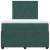 Pat box spring cu saltea, verde închis, 120x200 cm, catifea GartenMobel Dekor