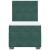 Pat box spring cu saltea, verde închis, 100x200 cm, catifea GartenMobel Dekor