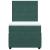 Pat box spring cu saltea, verde închis, 100x200 cm, catifea GartenMobel Dekor