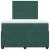Pat box spring cu saltea, verde închis, 120x200 cm, catifea GartenMobel Dekor