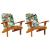 Perne pentru scaun Adirondack, 2 buc, multicolor, textil oxford GartenMobel Dekor