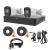 Kit de supraveghere Uniview cu 2 camere 5 MP, Audio, Infrarosu 20m, DVR Hibrid cu 4 canale 5MP, accesorii SafetyGuard Surveillance