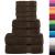 Set de prosoape premium SOLUND, 8 piese, maro, 600 g/m² GartenMobel Dekor
