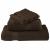 Set de prosoape premium SOLUND, 8 piese, maro, 600 g/m² GartenMobel Dekor