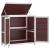 Set magazie de unelte de grădină 2 piese cafeniu lemn masiv pin GartenMobel Dekor