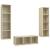 Set de dulapuri TV, 3 piese, stejar sonoma, lemn prelucrat GartenMobel Dekor