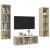 Set de dulapuri TV, 3 piese, stejar sonoma, lemn prelucrat GartenMobel Dekor