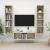 Set de dulapuri TV, 3 piese, stejar sonoma, lemn prelucrat GartenMobel Dekor