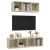 Set de dulapuri TV, 2 piese, stejar sonoma, lemn prelucrat GartenMobel Dekor