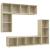 Set dulap TV, 4 piese, stejar sonoma, lemn prelucrat GartenMobel Dekor