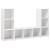 Dulapuri TV, 2 buc., alb, 107x35x37 cm, lemn prelucrat GartenMobel Dekor