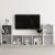 Set de dulapuri TV, 3 piese, alb, lemn prelucrat GartenMobel Dekor
