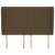 Tăblie de pat cu aripioare maro închis 147x23x118/128 cm textil GartenMobel Dekor