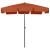 Umbrelă de soare de plajă, cărămiziu, 200x125 cm GartenMobel Dekor