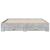 Cadru de pat cu sertare gri beton 200x200 cm lemn prelucrat GartenMobel Dekor