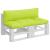 Perne de paleți, 2 buc, verde aprins, material textil GartenMobel Dekor