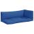 Perne de paleți, 3 buc, albastru, material textil GartenMobel Dekor