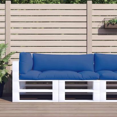 Perne de paleți, 3 buc, albastru, material textil GartenMobel Dekor