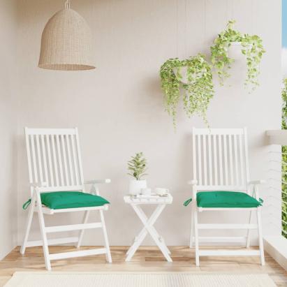 Perne de scaun, 2 buc., verde, 40x40x7 cm, textil oxford GartenMobel Dekor