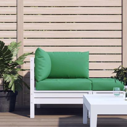 Perne pentru canapea din paleți, 3 buc., verde, textil GartenMobel Dekor