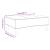 Taburet, albastru, 77x55x31 cm, catifea GartenMobel Dekor