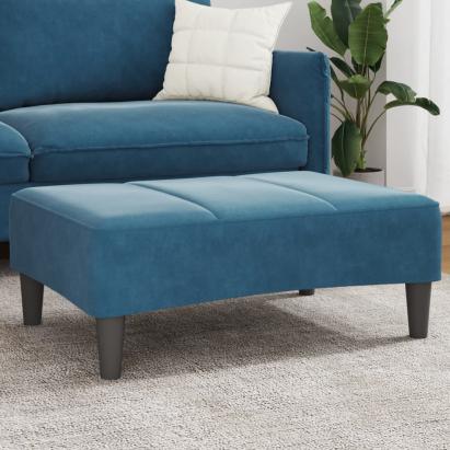 Taburet, albastru, 77x55x31 cm, catifea GartenMobel Dekor