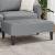 Taburet, gri deschis, 77x55x31 cm, material textil GartenMobel Dekor