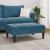 Taburet, albastru, 77x55x31 cm, catifea GartenMobel Dekor