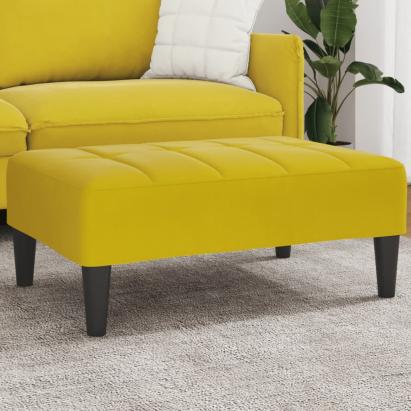 Taburet, galben, 77x55x31 cm, catifea GartenMobel Dekor