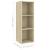 Dulap TV montat pe perete, stejar Sonoma, 37x37x107 cm, PAL GartenMobel Dekor