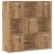 Bibliotecă, stejar artizanal, 90x28x90 cm, lemn prelucrat GartenMobel Dekor