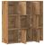 Bibliotecă, stejar artizanal, 90x28x90 cm, lemn prelucrat GartenMobel Dekor