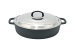 Cratita joasa din fonta cu capac inox 50cm - 12 l Handy KitchenServ