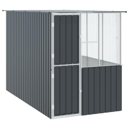 Cușcă pentru păsări  Antracit 215x78x200 cm Oțel galvanizat GartenMobel Dekor
