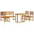 Set de dining pentru grădină  4 piese - Lemn de acacia masiv GartenMobel Dekor