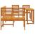 Set de dining pentru grădină  4 piese - Lemn de acacia masiv GartenMobel Dekor