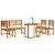 Set de dining pentru grădină  4 piese - Lemn de acacia masiv GartenMobel Dekor