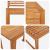 Set de dining pentru grădină  4 piese - Lemn de acacia masiv GartenMobel Dekor