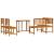 Set de dining pentru grădină  4 piese - Lemn de acacia masiv GartenMobel Dekor
