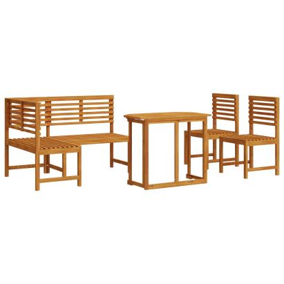 Set de dining pentru grădină  4 piese - Lemn de acacia masiv GartenMobel Dekor