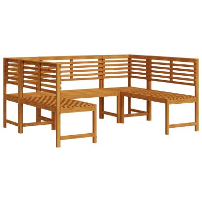 Set de grădină din 5 piese din lemn masiv de acacia GartenMobel Dekor