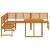 Set de dining pentru grădină din lemn de acacia - 4 piese GartenMobel Dekor