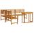 Set de dining pentru grădină din lemn de acacia - 4 piese GartenMobel Dekor