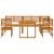 Set de dining pentru grădină din 6 piese din lemn solid de acacia de la  GartenMobel Dekor