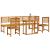 Set de dining pentru grădină din 6 piese din lemn solid de acacia de la  GartenMobel Dekor